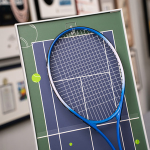 <span class=keywords><strong>Cadre</strong></span> <span class=keywords><strong>photo</strong></span> rectangulaire en bois massif et métal fait main, personnalisé, en forme <span class=keywords><strong>de</strong></span> raquette <span class=keywords><strong>de</strong></span> tennis, impression UV, design écologique, idée cadeau Wimbledon - Product Image 5