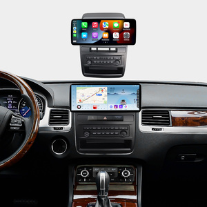 Kit Radio DZ Factory per VW <span class=keywords><strong>Touareg</strong></span> 2011-2017 LHD RHD, Schermo Grande Nero Opaco, Supporto in Plastica per Android con Cavi Abbinati - Product Image 1