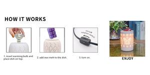 Calentador de Velas Eléctrico de Cerámica Personalizable de Fábrica 2026, Bombilla Halógena, Lámpara de Perfume Hecha a Mano Ecológica, Decoración del Hogar, Aromaterapia - Product Image 5