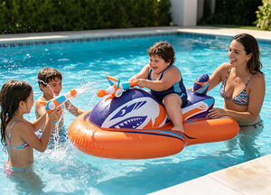 <span class=keywords><strong>Nerf</strong></span> Super Soaker Stormforce, Bote Inflable con Pistola <span class=keywords><strong>de</strong></span> <span class=keywords><strong>Agua</strong></span> Integrada, Kayak Flotante para Niños, Diversión Acuática <span class=keywords><strong>de</strong></span> Verano - Product Image 4