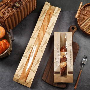 Bolsas de papel a prueba de aceite de alta calidad con impresión personalizada-Adecuado para pan, baguette y embalaje de productos de panadería - Product Image 6