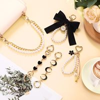 Gesper Pita Cantik Modis 4 Buah Rantai Ekstensi Tas Tali Mutiara Ekstender Aksesori Lucu Hadiah Selamat Datang Wanita