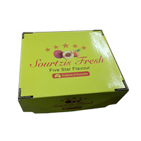 Boîte en carton ondulé personnalisée de qualité supérieure, impression offset jaune, pour l'expédition de fruits