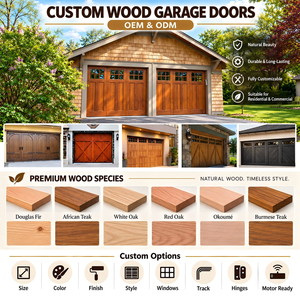 <span class=keywords><strong>Porte</strong></span> <span class=keywords><strong>de</strong></span> <span class=keywords><strong>garage</strong></span> <span class=keywords><strong>sectionnelle</strong></span> en bois massif <span class=keywords><strong>de</strong></span> luxe avec fenêtre incurvée, panneau isolé, cadre en aluminium et <span class=keywords><strong>kit</strong></span> moteur pour villa moderne - Product Image 4