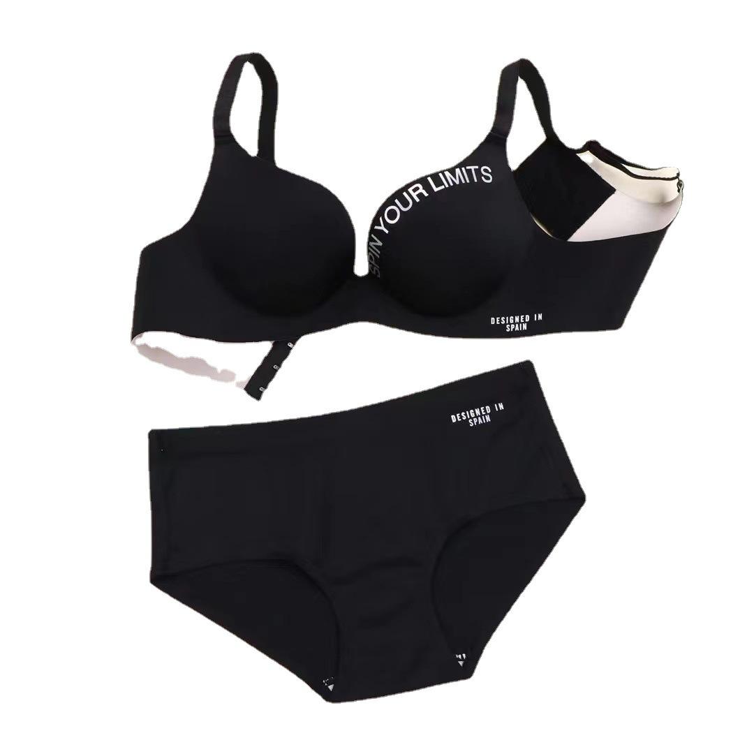 Wholesale Women's Underwear Set Seamless Breathable Panty Lingerie Set Ladies Push up Bra Sets
