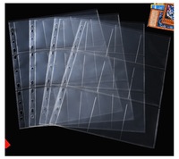 Protège-cartes personnalisés à 9 pochettes pour classeur, feuilles de protection pour cartes à collectionner, présentoirs pour cartes de baseball pour classeur à 3 anneaux