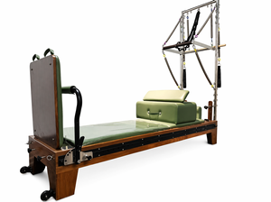 Machine de Reformer à Piste Complète en Bois de Noyer avec Ressorts Testés, Couleur Cuir Personnalisable, Logo Gratuit, Modèle Commercial OBG-0727 - Product Image 4