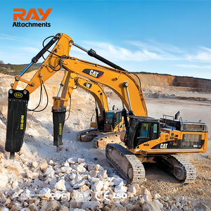 Brise-roche hydraulique de qualité supérieure + Ciseaux à béton |   Mini-excavatrice / chargeuse-pelleteuse de 1 à 3 tonnes, nouveau produit - Product Image 4