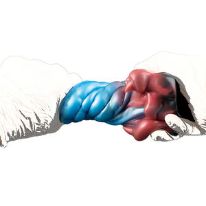 G6806 豹舌动物自慰杯硅胶逼真阴茎抚摸套可重复使用袖式幻想吸吮性玩具 - Product Image 3