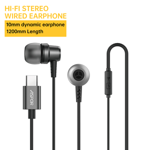 Écouteurs filaires Type-C intra-auriculaires stéréo avec micro <span class=keywords><strong>pour</strong></span> ordinateur portable et téléphone portable, Plug and Play - Product Image 1