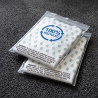 Emballage personnalisé en sac à fermeture éclair GRS 100% recyclé, petit sac à fermeture éclair en plastique pour vêtements