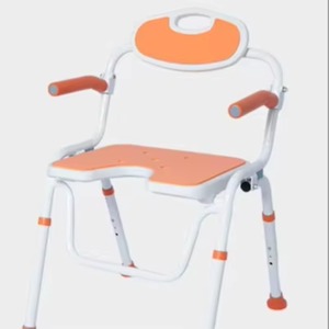 Adjustable Height Aluminum Plastic Square Folding Shower <b>Stool</b> for Adults Bath <b>Stool</b> for <b>Bathroom</b> Use - Product Image 1