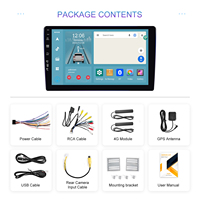 Autoradio Hikity Android 8 Core 9 ''8 + 128GB Écran QLED Stéréo Carplay Android Auto WiFi GPS 4G BT DSP RDS Autoradio Ventilateur de refroidissement