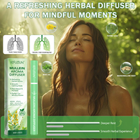 SEFUDUN Diffuseur d'arômes et stylo inhalateur sans fumée, à base de plantes, pour l'énergie et la concentration, à base de plantes naturelles, molène, Maka Calm, sommeil, énergie