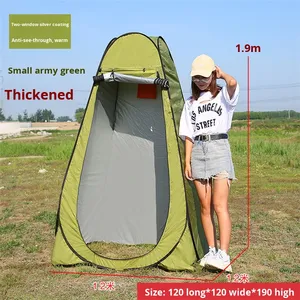 Foreign Trade Four-season Waterproof Camping Changing Toilet <strong>Tent</strong> Outdoor Portable Thickened Polyester 4 Ground Pegs - Product Image 6