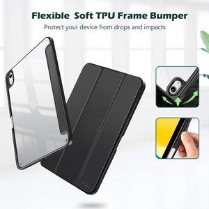Étui en cuir de veille automatique <span class=keywords><strong>iPad</strong></span> Air 5e génération 2024 antichoc à trois volets Smart Slim Cover pliable béquille taille 2024 pouces - Product Image 3