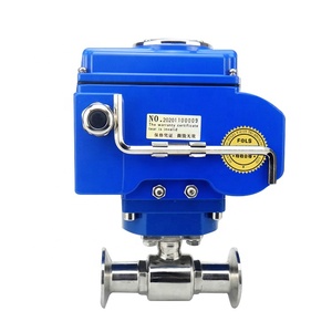 Válvula de Bola Sanitaria Motorizada de 2 Vías SS304 SS316 DN 50 DN100 200 Tri-Clamp OEM Personalizable, ¡Venta Caliente! - Product Image 2