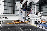 Router CNC Multifunción de 4 Ejes con Cambiador de Herramientas Lineal y Eje Rotatorio para Tallado de Columnas Redondas 1300x2500mm
