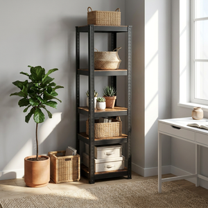 Scaffali Impilabili in Metallo Resistenti, Capacità 875kg, per Magazzino, Cucina, Dispensa, Casa, Ufficio, <span class=keywords><strong>Etagere</strong></span> - Product Image 1