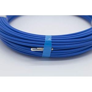 Guía pasacables de 5 metros, 4 mm de diámetro, color azul, muelle flexible para facilitar el cableado y la instalación de conductores. - Product Image 1