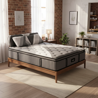 Matelas à ressorts ensachés King Size, Matelas à ressorts Queen Size, Matelas de luxe confortable pour la maison et la chambre à coucher