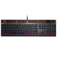 Clavier mécanique filaire de jeu Rapoo V500PRO 104 touches pleine taille, touches PBT, anti-ghosting, RGB pour PC, ordinateur portable, bureau
