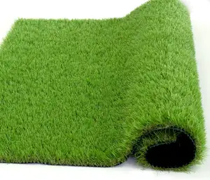 Tappeto di erba artificiale per esterni tappeto di erba interna verde erba sintetica con fori di scarico per giardino prato paesaggio decorazione per la casa