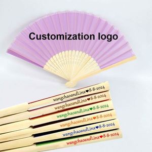 Abanico de Mano Plegable Portátil, Tallado y Pintado, Decoración de Arte Popular de Bambú, Regalo Empresarial - Product Image 6