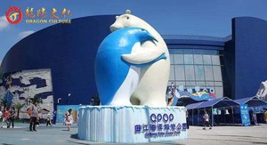 Sculpture d'ours polaire et de pingouin mignonne et personnalisée pour parc marin, parc d'océan, parc d'attractions - Product Image 2