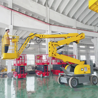 Cage d'homme mobile de 14m, nacelle hydraulique diesel, nacelle télescopique pour la construction