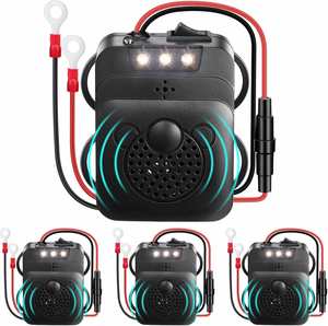 Répulsif à ultrasons professionnel pour oiseaux (pour les chauves-souris) avec lumières stroboscopiques LED, piles rechargeables, plastique écologique - Product Image 1