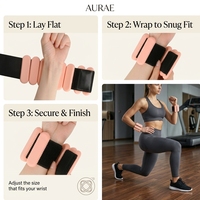 Bracelets lestés en silicone réglables, poids pour chevilles antidérapants pour le yoga, le Pilates, la gym et l'entraînement à domicile