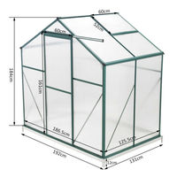 Serre agricole en polycarbonate pour jardin Serre PC
