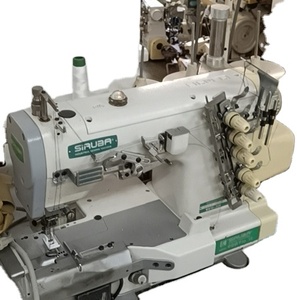 Machine à coudre interlock à grande vitesse avec coupe-fil automatique pour tissus, modèle Sirubas, à commande pneumatique - Product Image 1