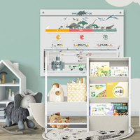 Étagère à chariot mobile facile à installer pour enfants Étagère de sol de type debout pour le stockage de livres d'images