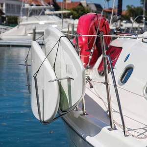 Stand Up Paddle (SUP) / Surf Board Rack Boat Rail Mount abrazadera en almacenamiento Transporte sostiene dos tablas - Product Image 2