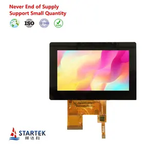 Painel de toque lcd de 4.3 "ips, tela tátil capacitiva 480x272 800x480 pixels, tela de lcd tft de 4.3 polegadas