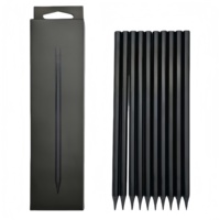 Crayons en bois noir de qualité supérieure pour étudiants, écriture, dessin, croquis, art, apprentissage en classe, éducation