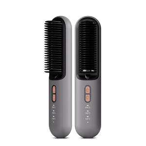 New Mini Electric Hair Straightener <b>Brush</b> Negative Ion PTC Battery-<b>Powered</b> USB Cordless Auto-Off Hair Styling Household Outdoor - Product Image 3