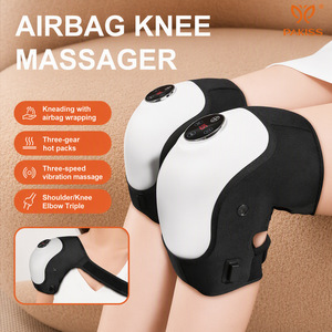 Masseur de genou à air comprimé PAKISS JB-704 avec chaleur, compression, trois vitesses de vibration et trois niveaux de chaleur - Product Image 1