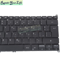 Rétroéclairage LA Latin clavier d'ordinateur portable pour ACER TravelMate P614-51 P614-51T P614-51G P614-51TG N18P6 clavier nouveau pas de bouton d'alimentation