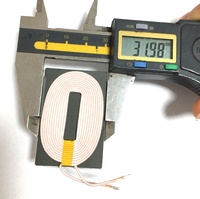 Bobines personnalisées de haute qualité pour charge sans fil Qi, blindage carré 48*32*0.8 pour inducteur de charge sans fil