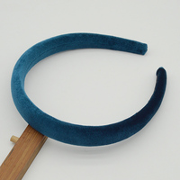 Bandeaux en plastique recouverts de tissu Pleuche de 2cm Bandeaux en velours pour fille Cerceaux pour cheveux pour femmes Accessoires de cheveux d'hiver faits à la main