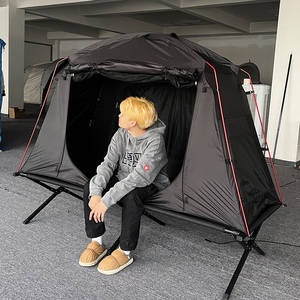 Lều Hai Lớp Ngoài Đất Thiết Kế Mới Nhất Lều Gấp Cắm Trại Câu Cá Giường Cắm Trại Lều Giường Ngoài Trời Quyến Rũ - Product Image 6