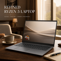 OEM Groothandel 15,6 Inch FHD Zakelijke Laptop AMD Ryzen 5 3501U Quad Core 8GB RAM 256GB SSD Windows 11 Pro Notebook Computer WiFi