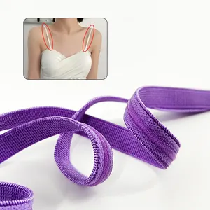 Free sample manufacturer custom logo printed soft nylon knitted elastic band