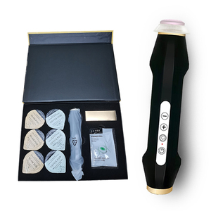 Stylo à bulles d'oxygène CO2 ultraconique portatif pour le rajeunissement de la peau, exfoliant, pour usage domestique, rechargeable, avec capsules - Product Image 1