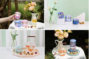 ขายส่งที่กําหนดเองดอกไม้ทําด้วยมือผสมลูกชาธรรมชาติบานดอกไม้ชาลูกมังกร - Product Image 6