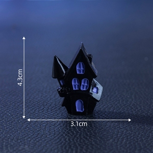 Nuevos productos transfronterizos de Weij: Muñeco de cuervo con forma de castillo de Halloween, accesorios decorativos colgantes para bricolaje, pequeño adorno de paisaje - Product Image 6