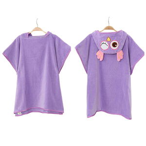MICHLEY nuevo diseño búho púrpura patrón rápido seca toallas niños - Product Image 1